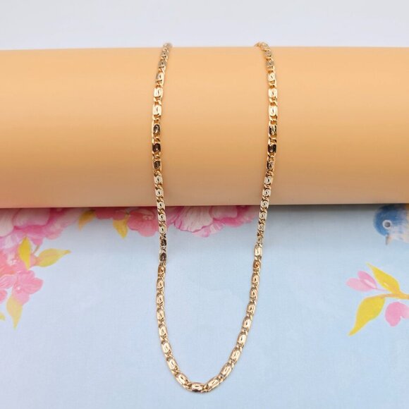 Elegant Box Link Rose Gold Chain Necklace for Men & Women, 19.7 Inch, XPNL0094 - Picture 4 of 11